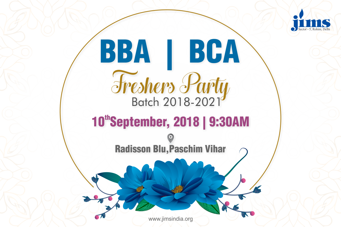 JIMS welcomes its BBA & BCA, 2018-21 batch for the Fresher Party