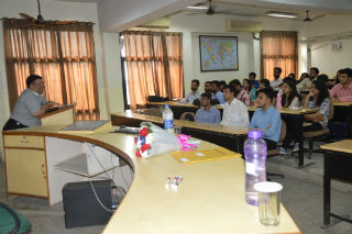 Session on ‘Sales & Distribution’ by Mr. Vivek Nanda, Head Sales  in Sharp Business System. JIMS Rohini Sector-5 Delhi