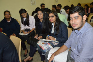 Ms. Priya Bhatnagar, HR Manager, India Mart today visited our college,  JIMS, Rohini Sector-5 Delhi